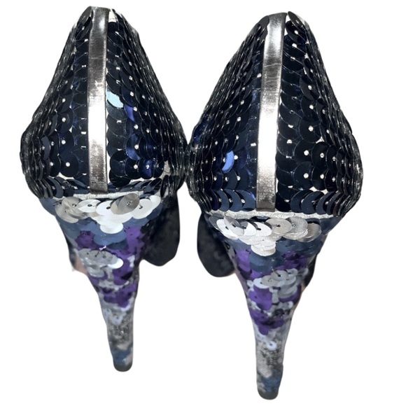 MIU MIU Sequin Embellishments Round ToePumpsHeels Size41 U.S. Size11 - Picture 15 of 15